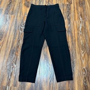 Banana Republic Women's Size 2 Black Cargo Jogger Style Heavy Pants 26X24 High R